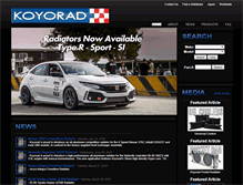 Tablet Screenshot of koyoradracing.com